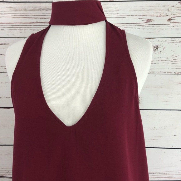 Show Me Your Mumu Friday Choker Dress in Maroon Size Small - Picture 6 of 9